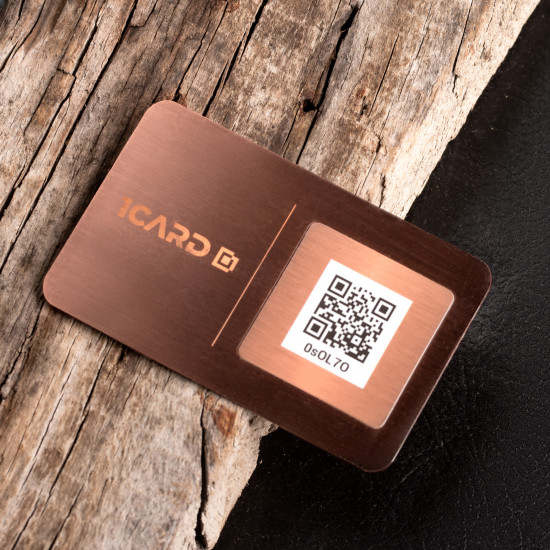 1Card VIP Rose Gold Premium Metal NFC Business Card